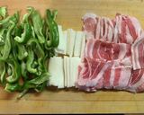 ピーマンと長芋の豚肉オイスター炒め作り方2写真