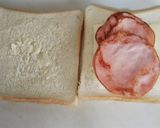 目玉焼きサンド作り方4写真