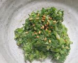 大根の間引き菜で…煎り胡麻わさびあえ作り方6写真