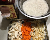 創味だしでほんのり甘めのマツタケごはん作り方2写真