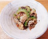 簡単！ ゴーヤと舞茸の味噌炒め梅肉和え♪作り方8写真