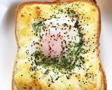 焦がしマヨたまトースト作り方4写真