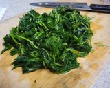 ねばねば～　モロヘイヤ＆チーズ＆納豆作り方2写真