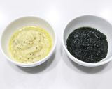 米粉餃子の皮で作るラビオリ スピルリナ入作り方4写真
