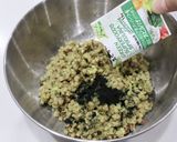 米粉餃子の皮で作るラビオリ スピルリナ入作り方2写真