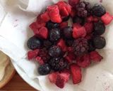 ベリーとクリームチーズのベーグルサンド作り方1写真