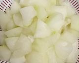 夕顔と豚の胡麻ダレ煮 (冬瓜でもＯＫ)作り方2写真