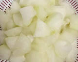 夕顔と豚の胡麻ダレ煮 (冬瓜でもＯＫ)作り方2写真