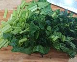 【簡単】たこ焼き粉でほうれん草チヂミ作り方1写真