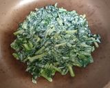 【簡単】たこ焼き粉でほうれん草チヂミ作り方4写真