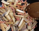 れんこんとベーコンのきんぴら作り方8写真