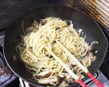 きのこと柚子胡椒の和風パスタ作り方6写真