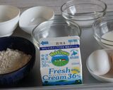 クリームたっぷり生シフォンパウンドケーキ作り方1写真