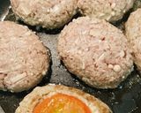 たっぷりえのき茸トマトのせハンバーグ作り方4写真