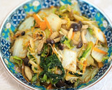 白菜としめじと人参の胡麻和え♪作り方4写真
