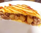 肉じゃが和風オムレツ♪作り方8写真