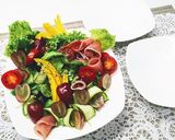 生ハムと葡萄のサラダ作り方3写真