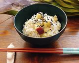 和食の基本 - さつまいもご飯 お月見に作り方5写真