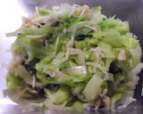 えのきだけとキャベツのレンジ蒸し作り方7写真