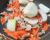 時短簡単千切り野菜と豚肉の超簡単炒め物作り方5写真