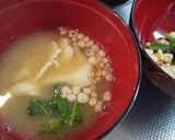 舞茸と大根の葉の味噌汁作り方5写真