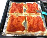 Ham & Cheese Toast作り方2写真