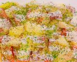 鮭とじゃがいものガーリックパン粉焼き作り方3写真
