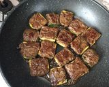 牛肉ズッキーニ巻き作り方4写真