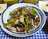 ケバブ焼肉♪牛コマ切れで♪フライパンで♪作り方8写真
