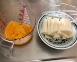 山芋と卵の鉄板焼きワサビ醤油で。作り方1写真