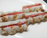 トースターで作る！ちくわバーグチーズ添え作り方5写真