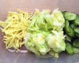胡瓜・キャベツ・生姜の酢の物♪生姜香る♪作り方4写真