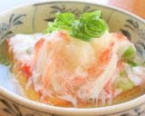 厚揚げのかにかま白身あんかけ作り方5写真
