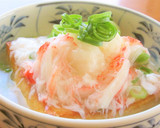 厚揚げのかにかま白身あんかけ作り方5写真
