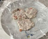 野菜と鶏つくね入のおにぎり棒(離乳食)作り方7写真