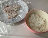 野菜と鶏つくね入のおにぎり棒(離乳食)作り方8写真
