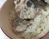 野菜と鶏つくね入のおにぎり棒(離乳食)作り方9写真