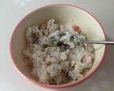 野菜と鶏つくね入のおにぎり棒(離乳食)作り方10写真