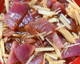 ダイエット　カツオの炊き込みご飯作り方1写真