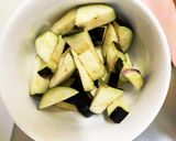 全てレンジ胸肉なすすき煮味青椒肉絲風作り方6写真