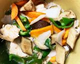 全てレンジ胸肉なすすき煮味青椒肉絲風作り方15写真