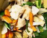 全てレンジ胸肉なすすき煮味青椒肉絲風作り方16写真