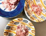 全てレンジしっかり味のニラ玉味豚平焼風作り方7写真