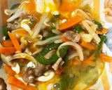 全てレンジしっかり味のニラ玉味豚平焼風作り方15写真