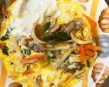 全てレンジしっかり味のニラ玉味豚平焼風作り方16写真