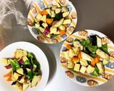 レンジ肉なしトマトスープ味噌味春雨炒め煮作り方12写真