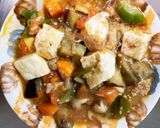 レンジ肉なしトマトスープ味噌味春雨炒め煮作り方19写真