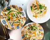 レンジ梅クリームソース豚こまのせドーム蒸作り方15写真