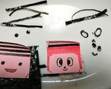 キャラ弁 ☆ 脱獄ごっこ まいぜん作り方1写真