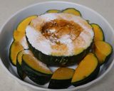 かぼちゃと牛肉の中華風蒸し物作り方5写真